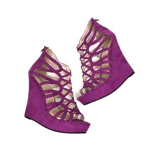 Charlotte Russe Berry Suede Wedges